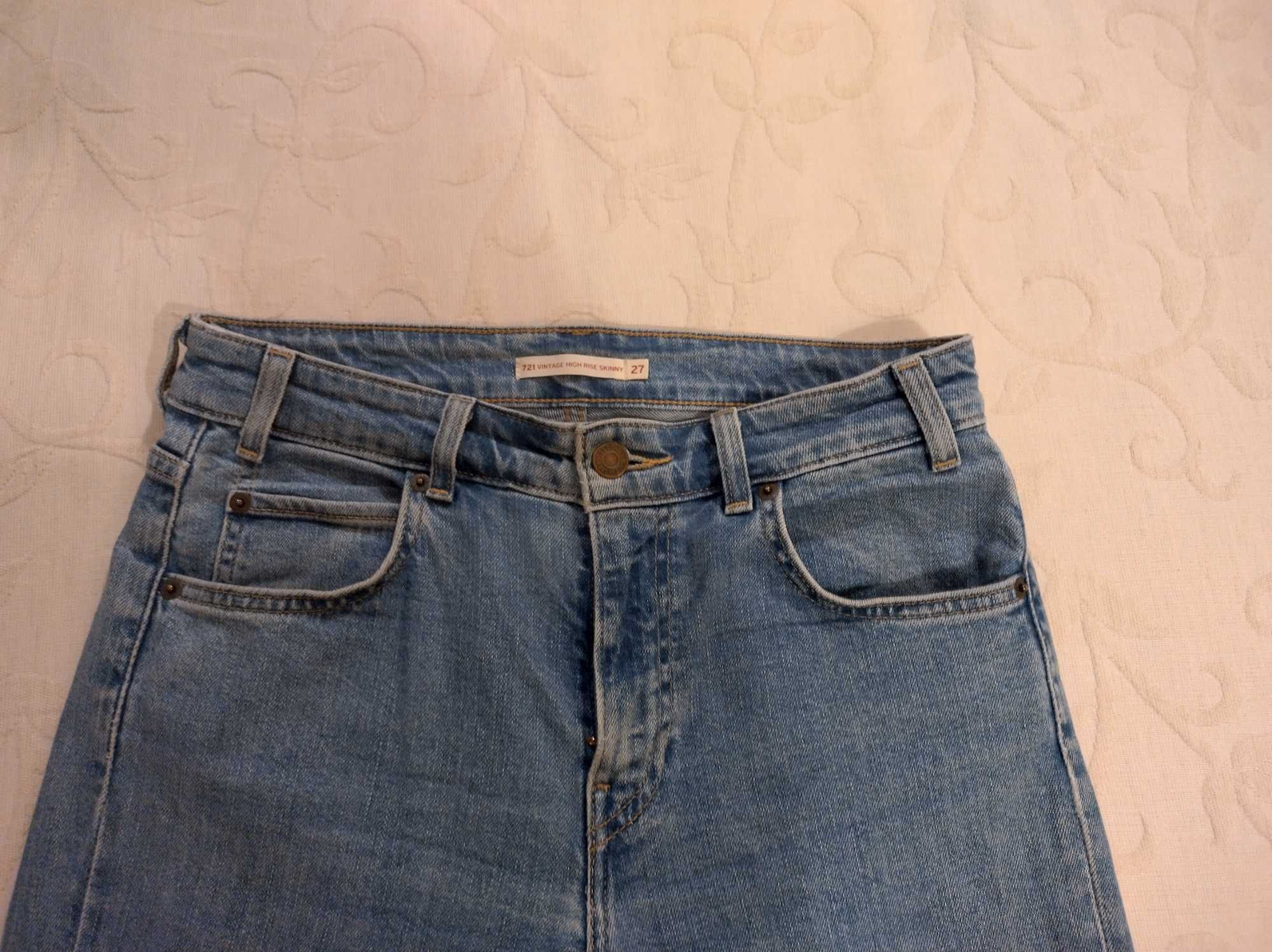 Calças Levis 721 Vintage High Rise Skinny