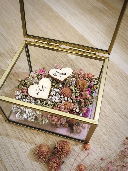 Caixa para alianças de casamento