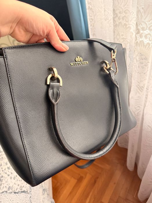Сумка Wittchen, шкіра, синя