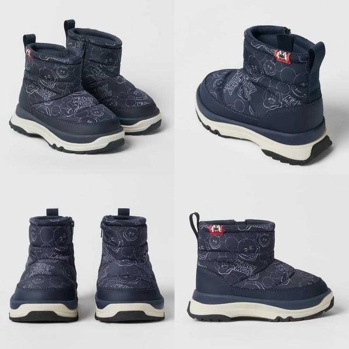 Дитячі теплі дутики ботинки zara 24 розмір зара  зимові ботинки