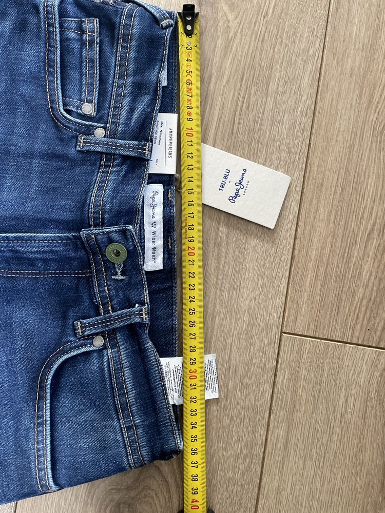 MEGA jeansy biodrówki NOWE Pepe Jeans London -size 14/164