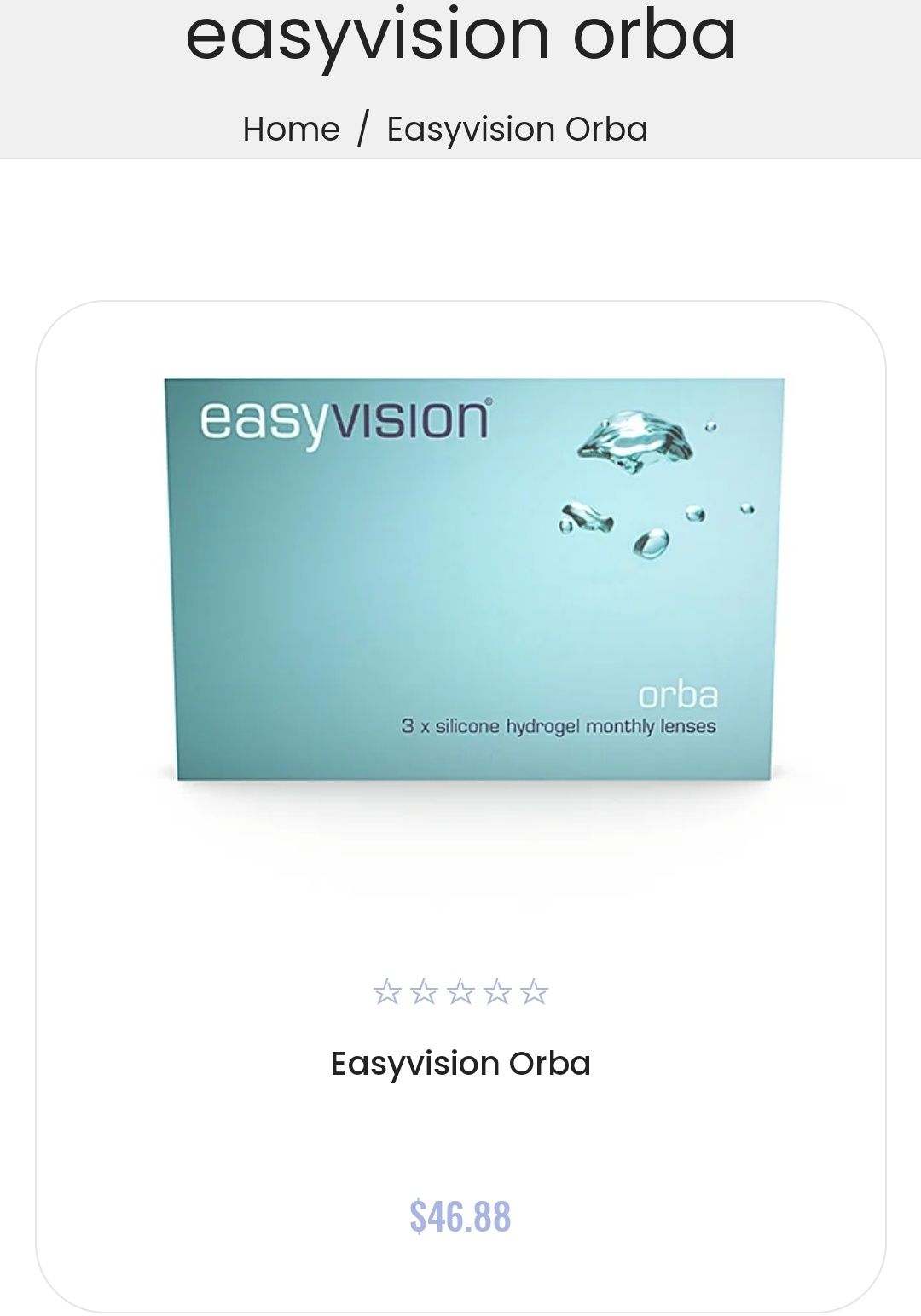Лінзи контактні easy vision orba -6