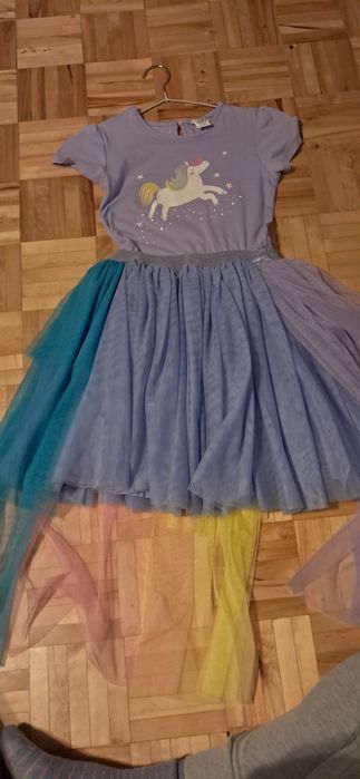 Smyk sukienka jednorożca 128