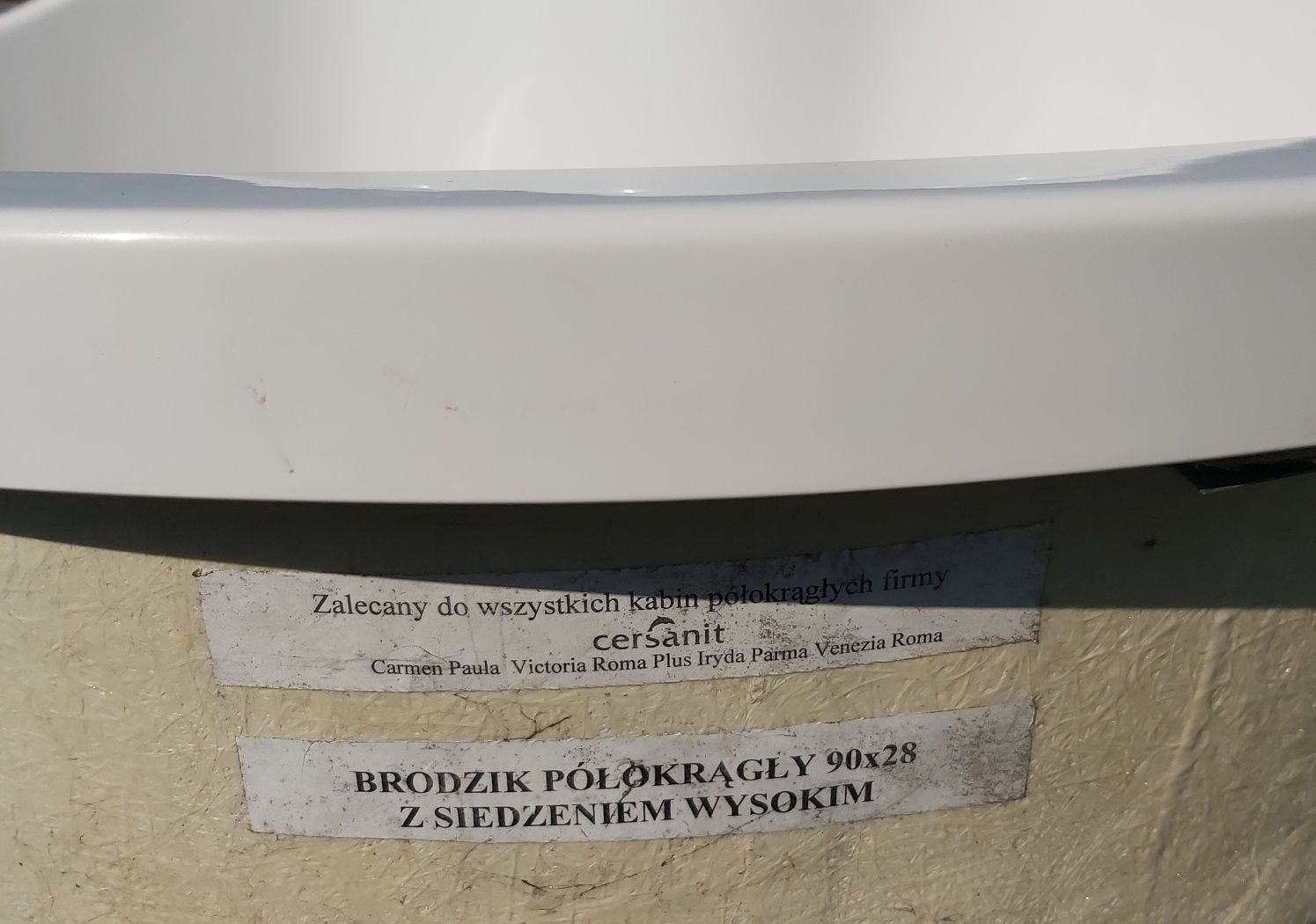 Brodzik półokrągły