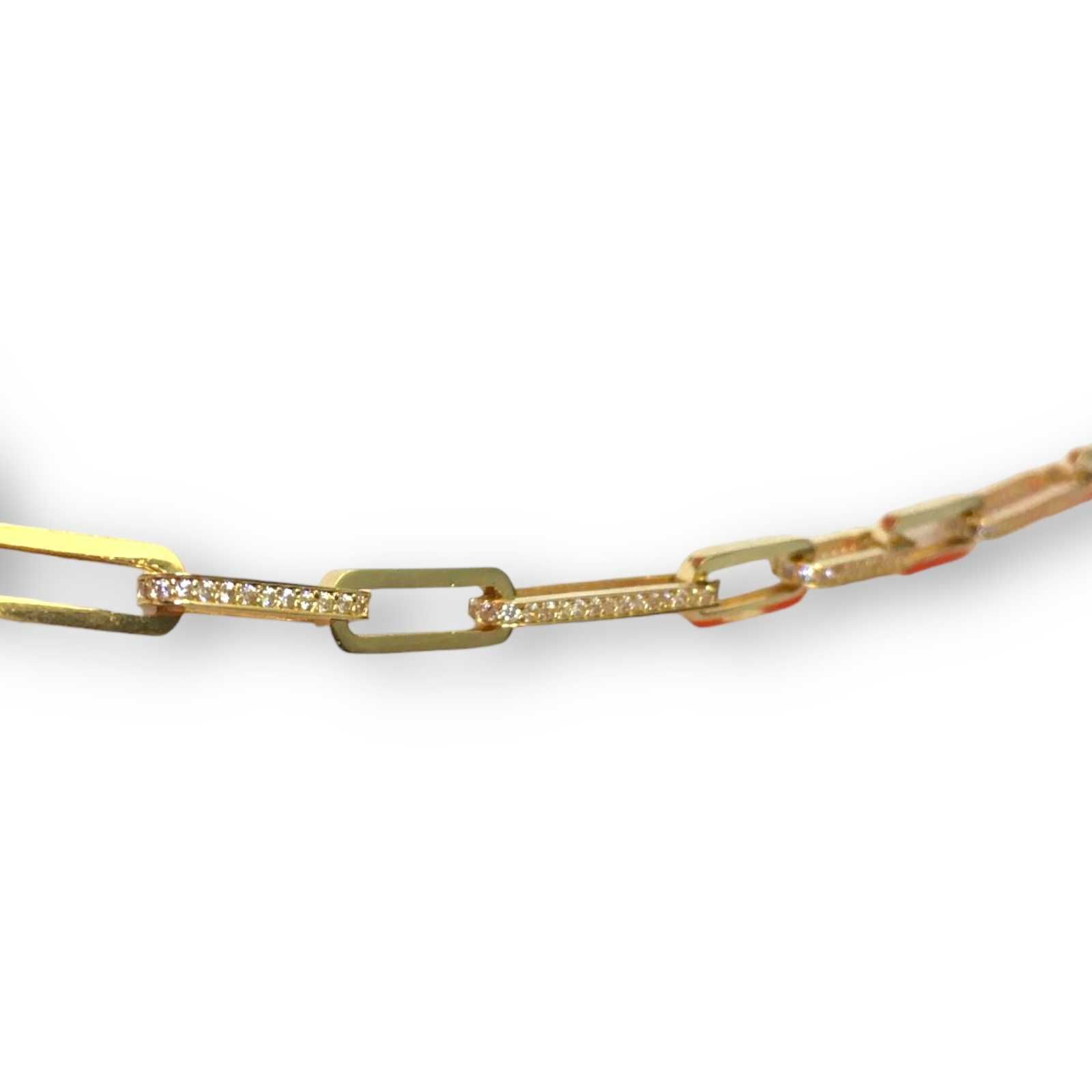 Złota bransoletka p. 585 dł. 20 cm Łańcuch