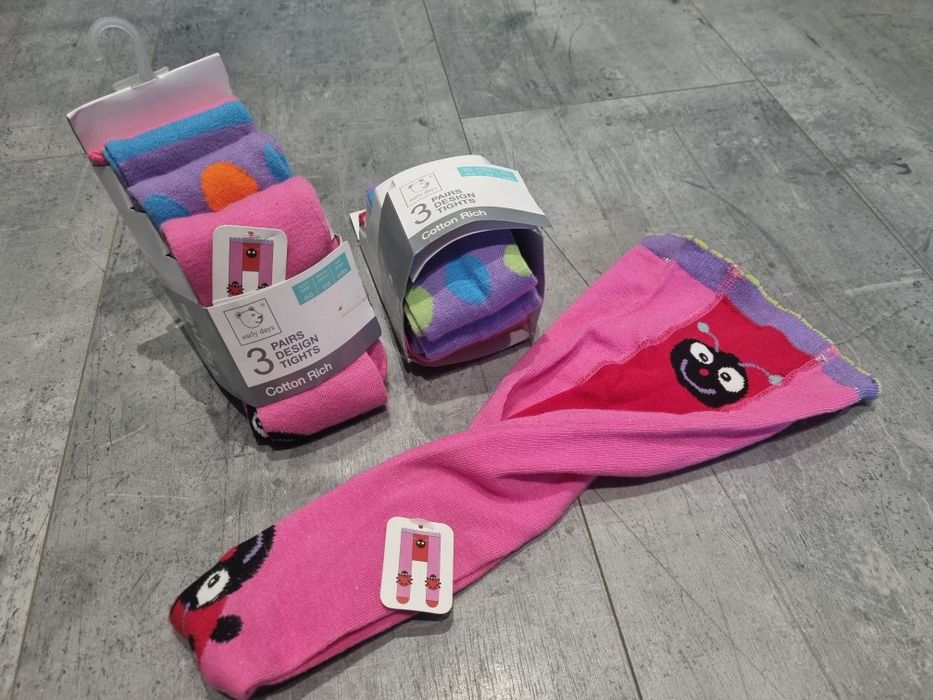 Nowe rajstopy 6 par rozmiar 68 0- 6