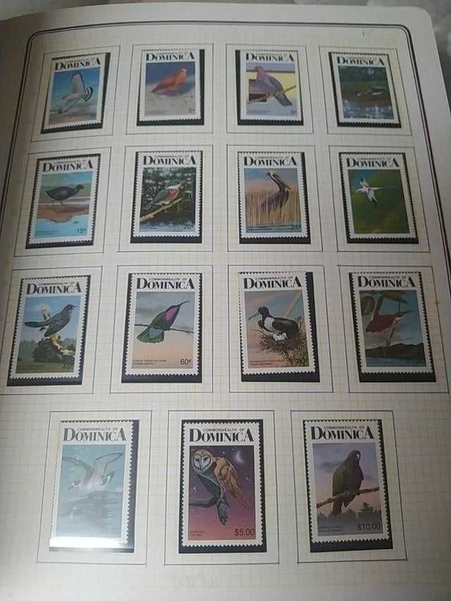 Grande Coleção de selos tematica -Aves do Mundo - +4.000 selos