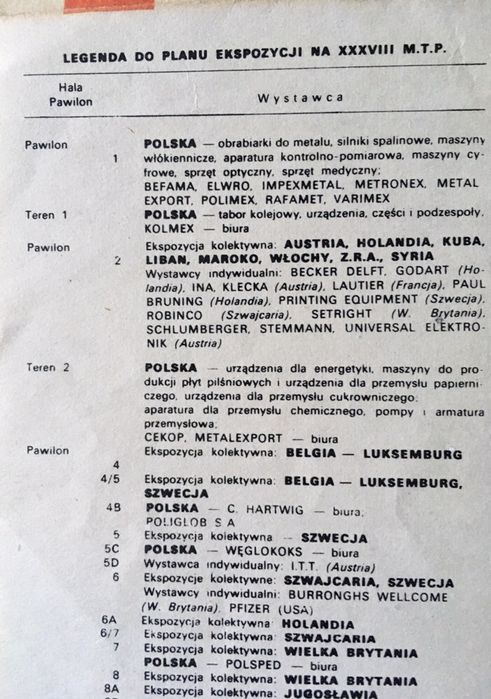 Międzynarodowe Targi Poznańskie 1970r PRL
