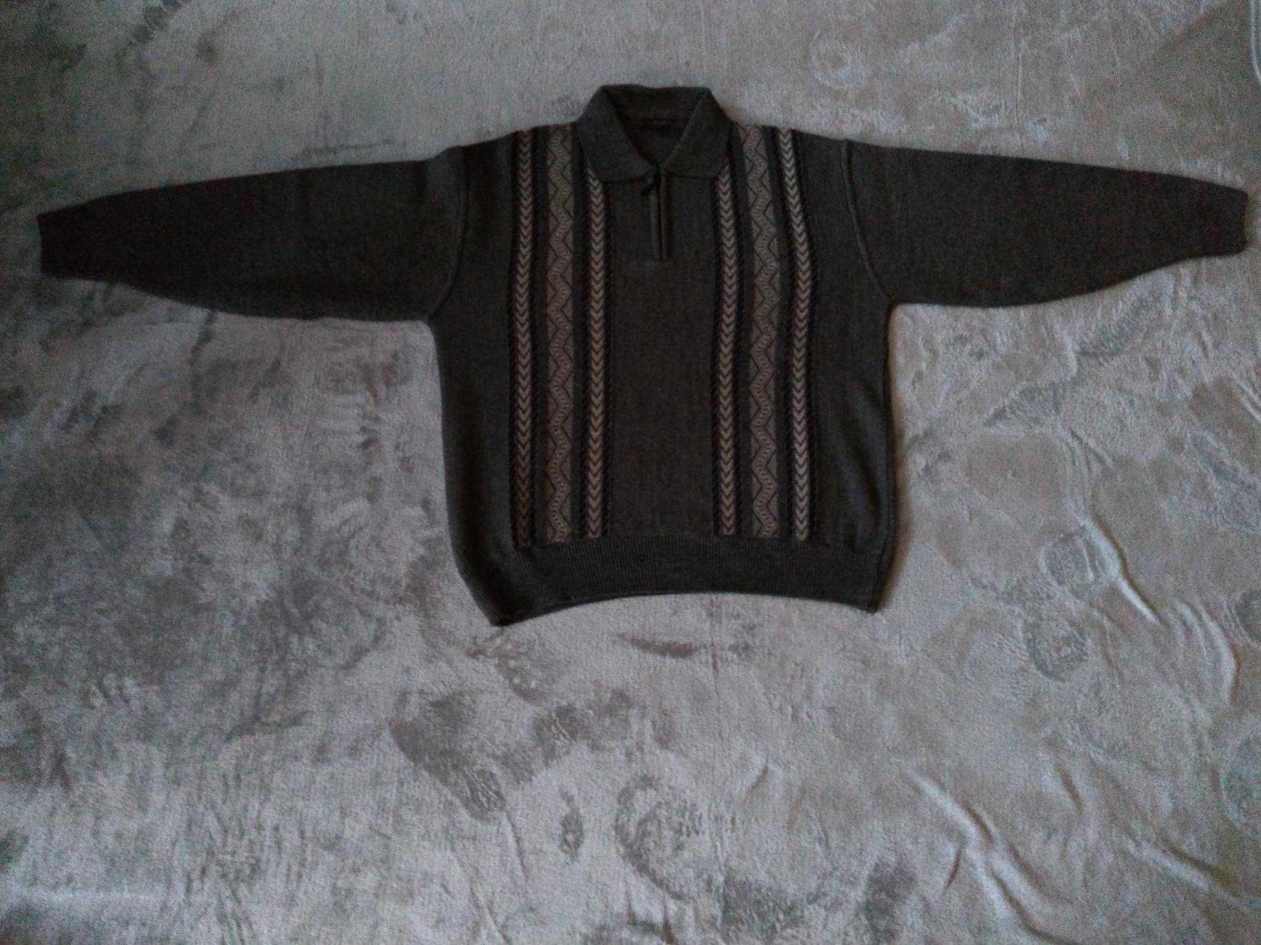 Sweter polo z kolnierzykiem r. XL