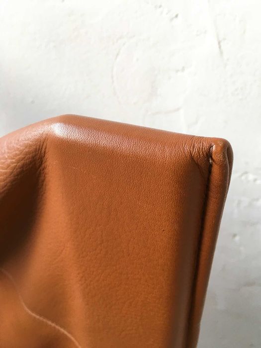 Ligne Roset fotel Zen proj. Claude Brisson skóra lata 80 vintage #5