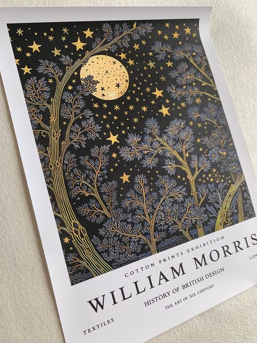 Gobelin na płótnie/Obrazek/William Morris/Full Moon