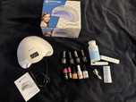 Duży zestaw do manicure uv led hybryda żel akryl tytan