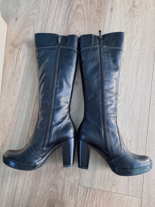 NOWE Buty zimowe skórzane kozaki r 37 Syrena