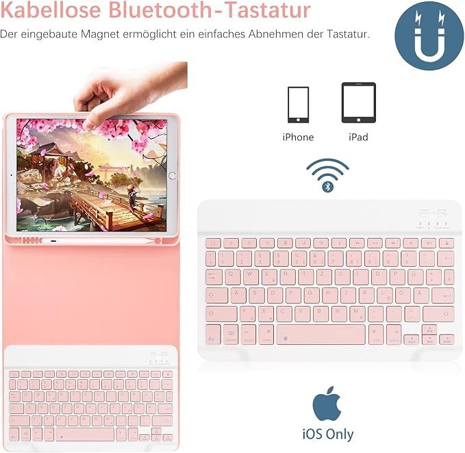 Etui na klawiaturę do iPada 9. generacji 10,2" 2021 qwertz