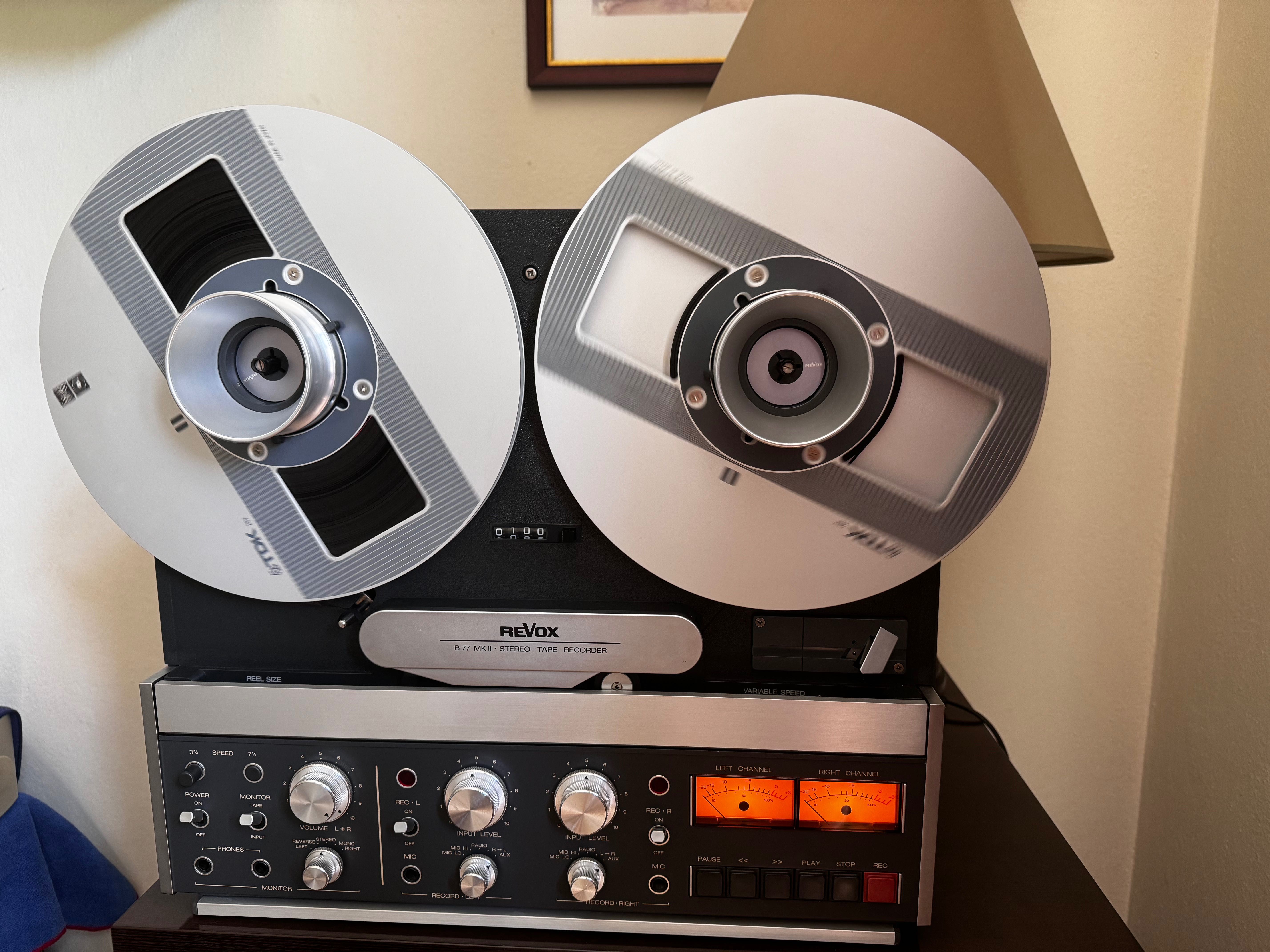 ReVox B77 magnetofon szpulowy, dwuścieżkowy, stereo. HiFi