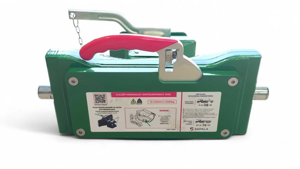 Zaczep manualny zintegrowany John Deere, MF, Valtra, Case, Fendt