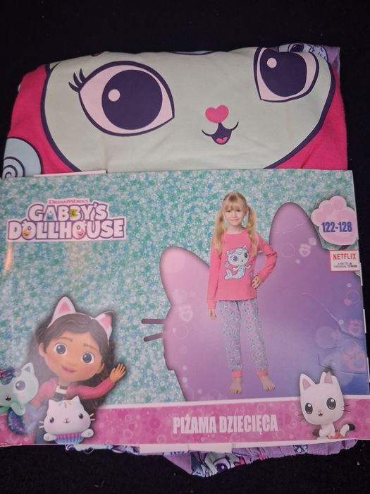 Piżamka Koci Domek Gabi dł.rękaw 98/104 110/116 bawełna jesień