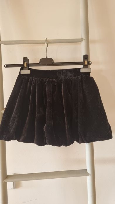 Saia preta  veludo