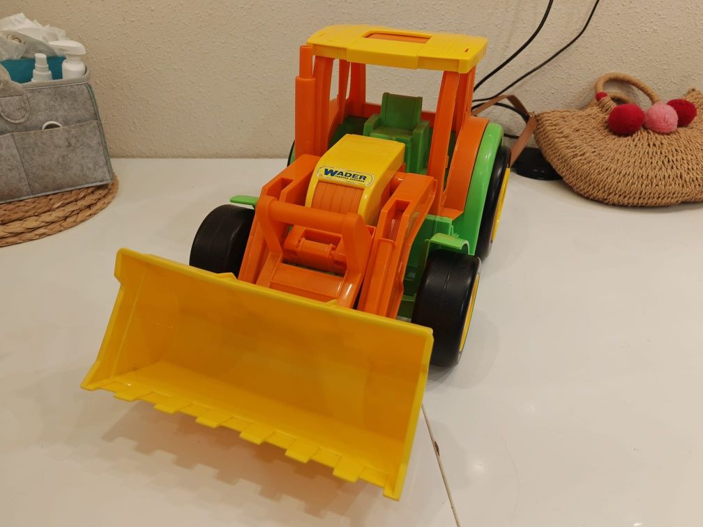 Duży 60 cm traktor spychacz Wader
