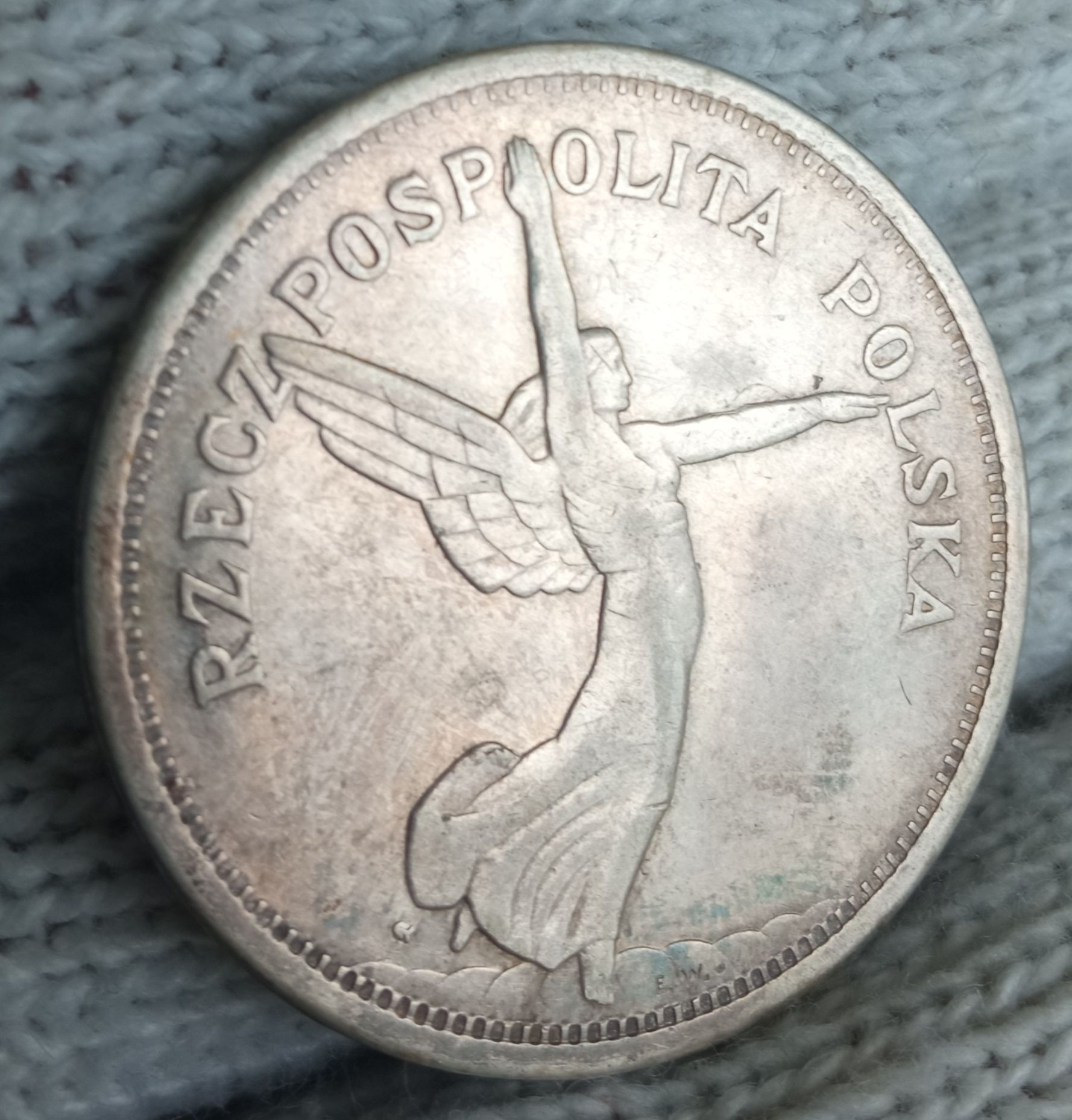 Srebrna moneta 5 złotych Nike 1928