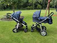 Wózek dwa wózki Baby design Lupo granatowy