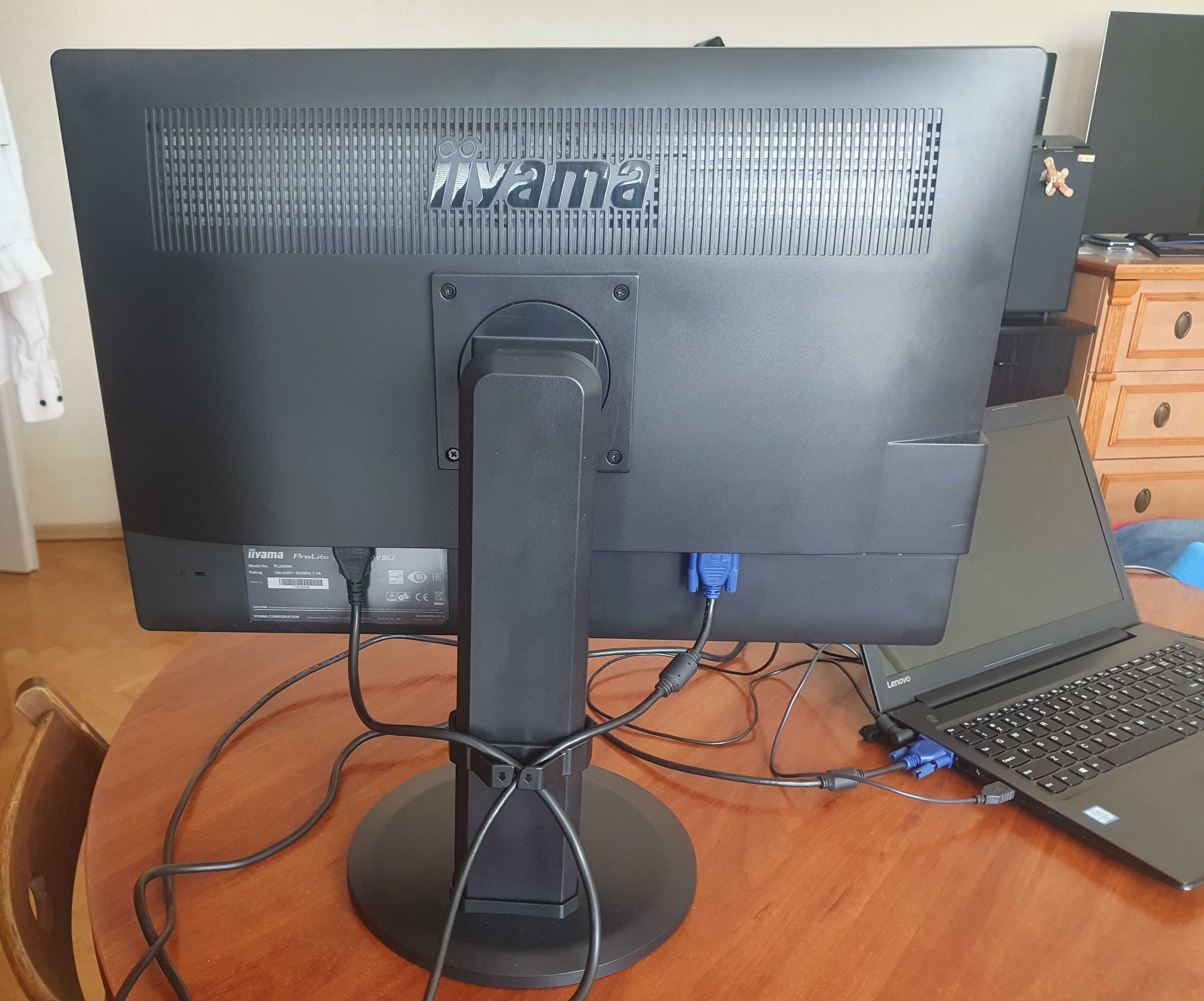 Monitor iiyama ProLite XB2485WSU LED 24" FullHD – Sprawdzony, Używany
