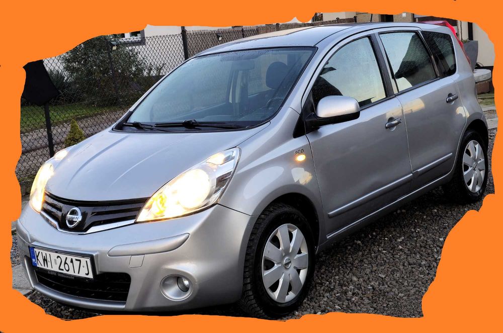 Nissan Note 1.4 benzyna  90 km Bogata wersja 6 l 87 tys. przebieg