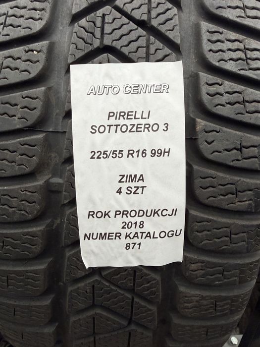 Opony zimowe 225/55R16 99H Pirelli SottoZero 3 Komplet