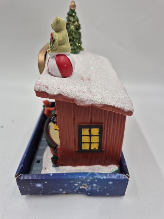 Wioska pozytywką  scena świąteczna Led