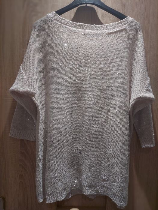 Cekinowa bluzka ombre 38 MOHITO rozm. M sweter cieniowany okazja