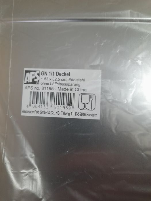 Nowe pokrywki do GN 1/1   6sztuk