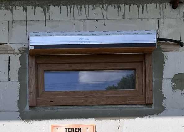 Okno małe do Garażu Kotłowni PCV firmy VEKA