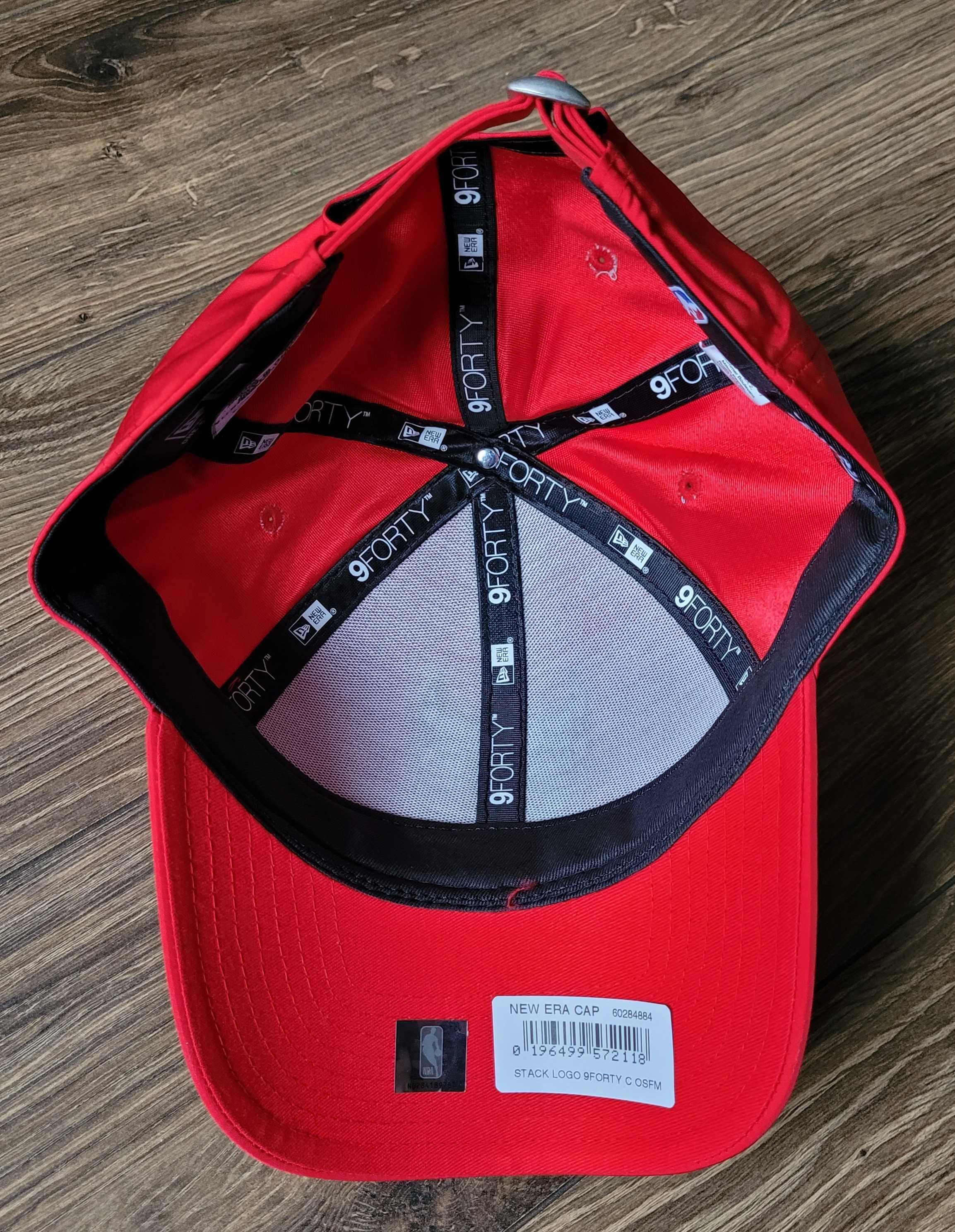 czapka z daszkiem New Era 9Forty Chicago Bulls NBA czerwona logo NOWA
