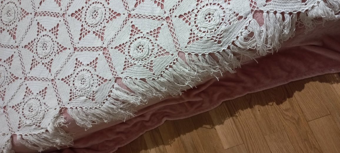 colcha em crochet feitas a mão