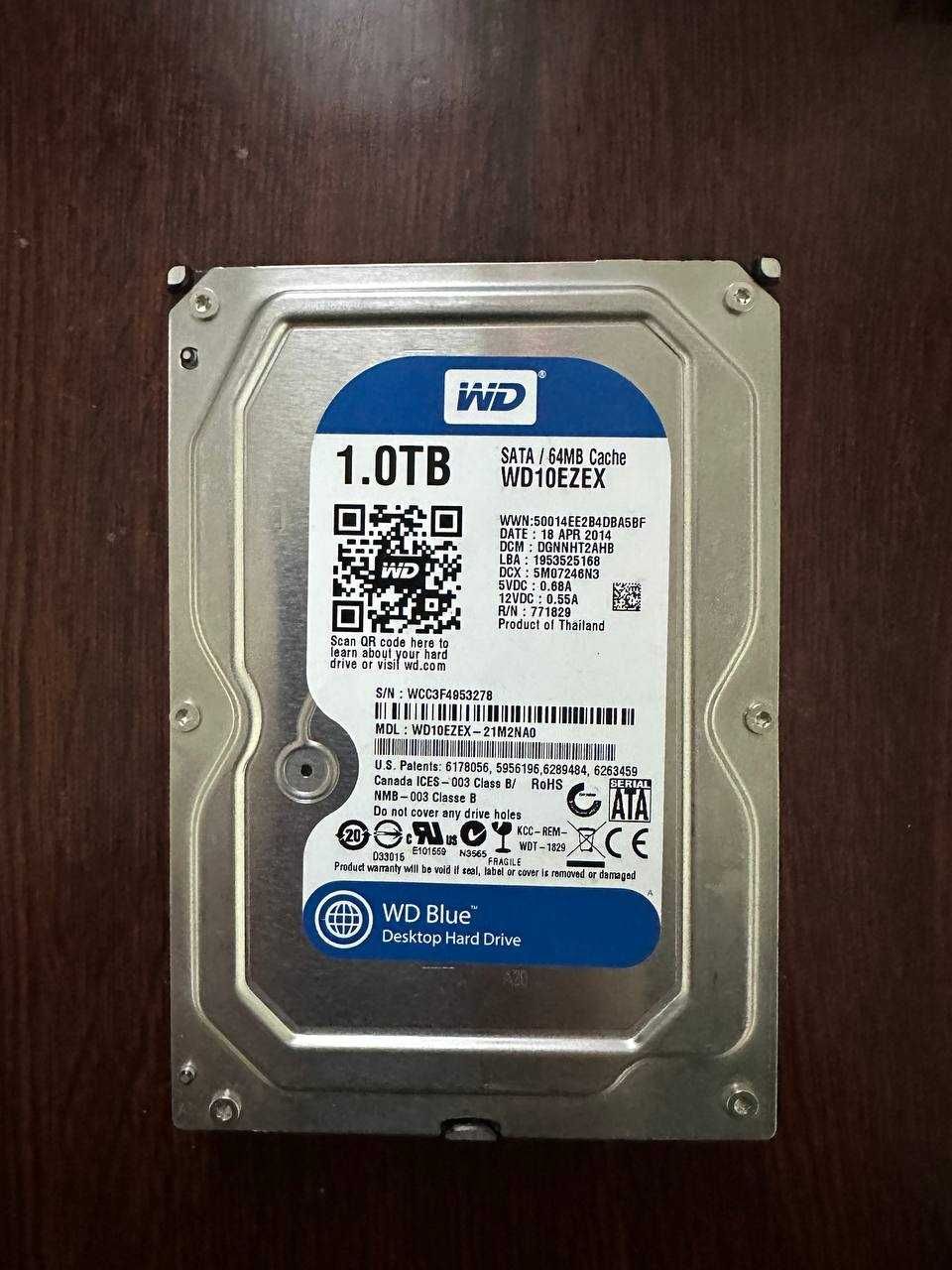 Жосткий диск для відеоспостереження Western Digital Blue 1TB