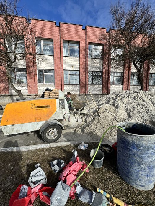 Стяжка підлоги Машинна Напівсуха Стяжка пола Заливка стяжки