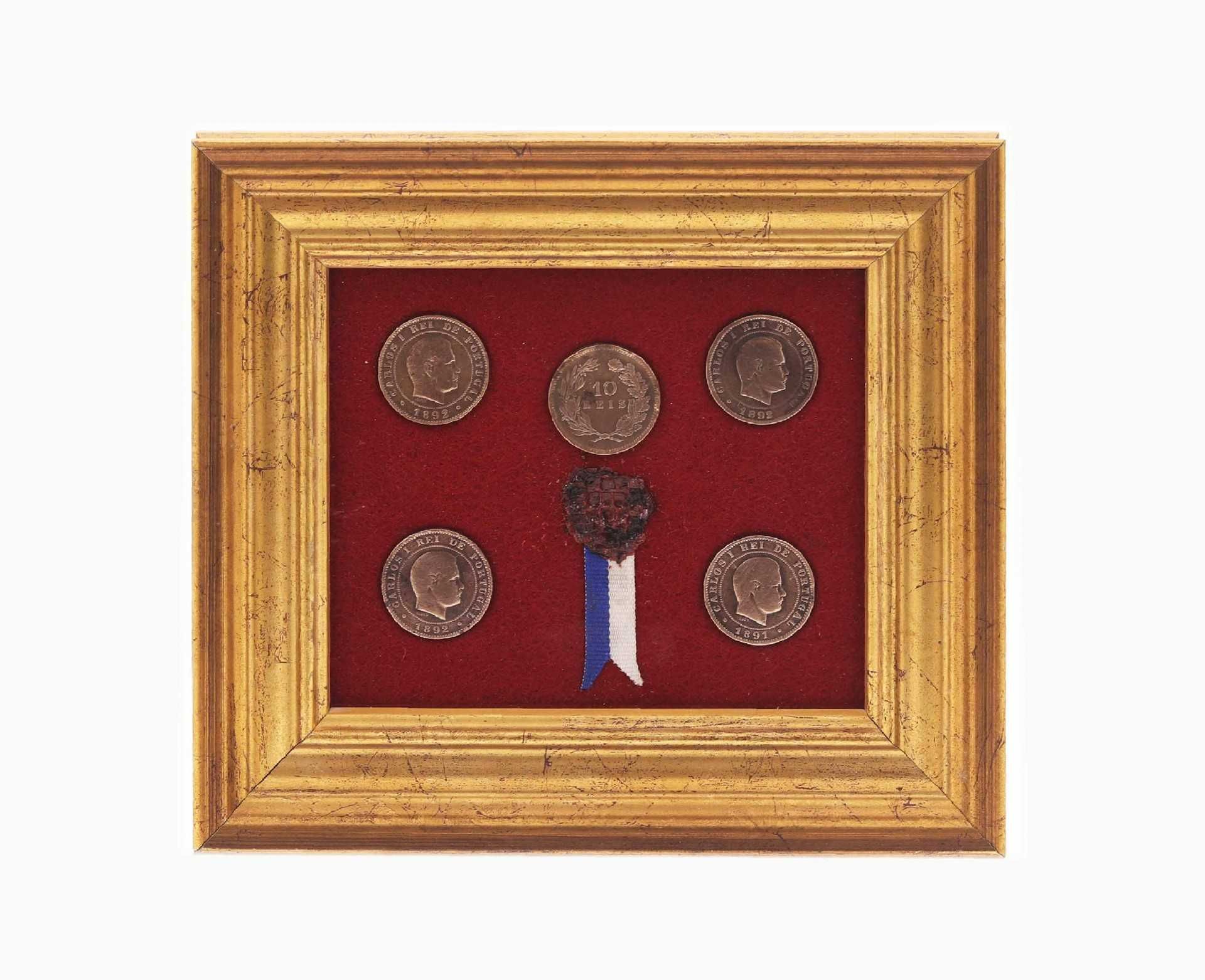 Moedas: 20 Reis - Rei D. Carlos I