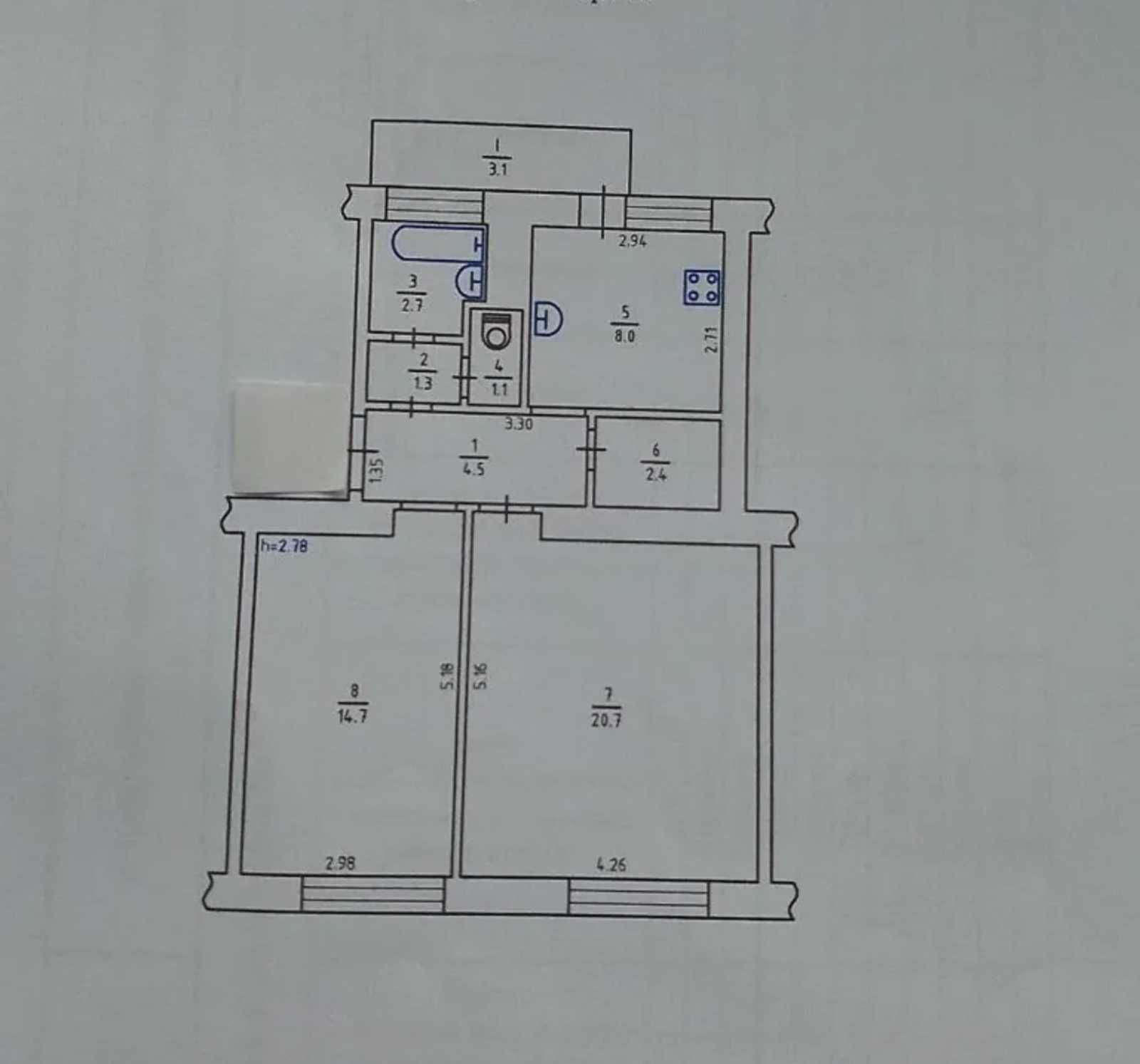 Продаж 2к квартири.м.Золоті Ворота.97000$.Торг.