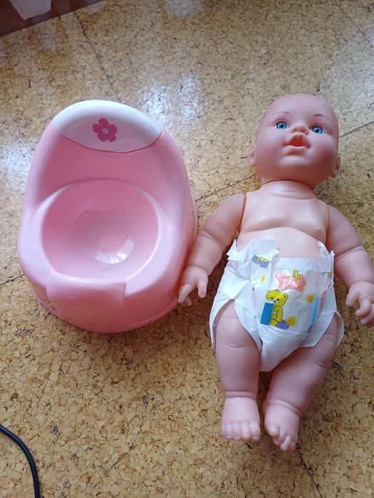 Conjunto de boneco e pote