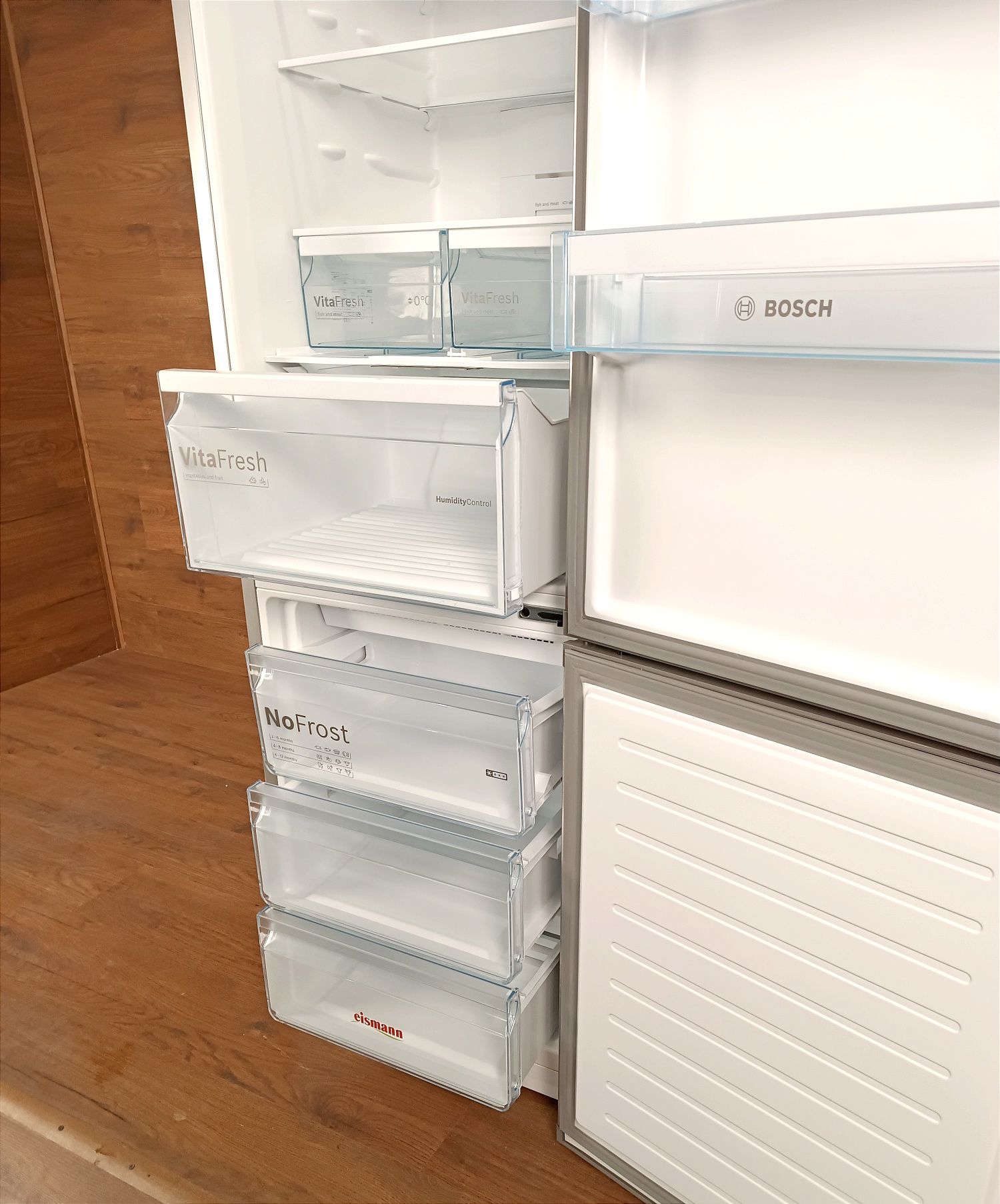 Холодильник Bosch тихий сучасний нержавійка No Frost гарантія
