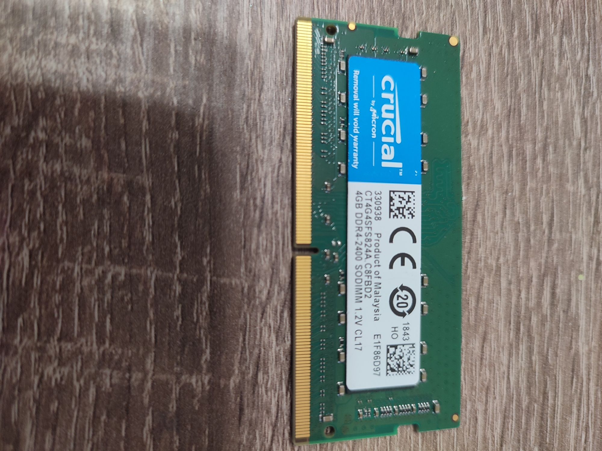 Оперативная память sodimm ddr4-2400 4gb