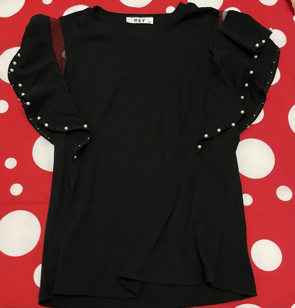 Camisola com perolas