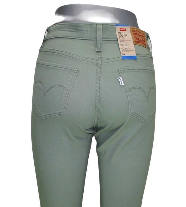Damskie spodnie Levi's 311 Skinny Capri rurki 3/4 nowe Levisy oryg W27