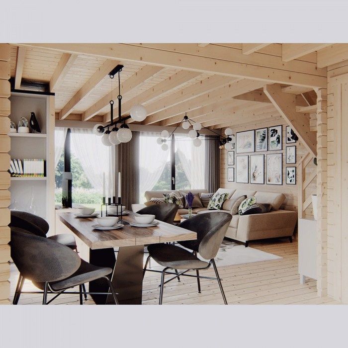 Drewniany Domek Całoroczny HORYZONT 65 + 21 M2