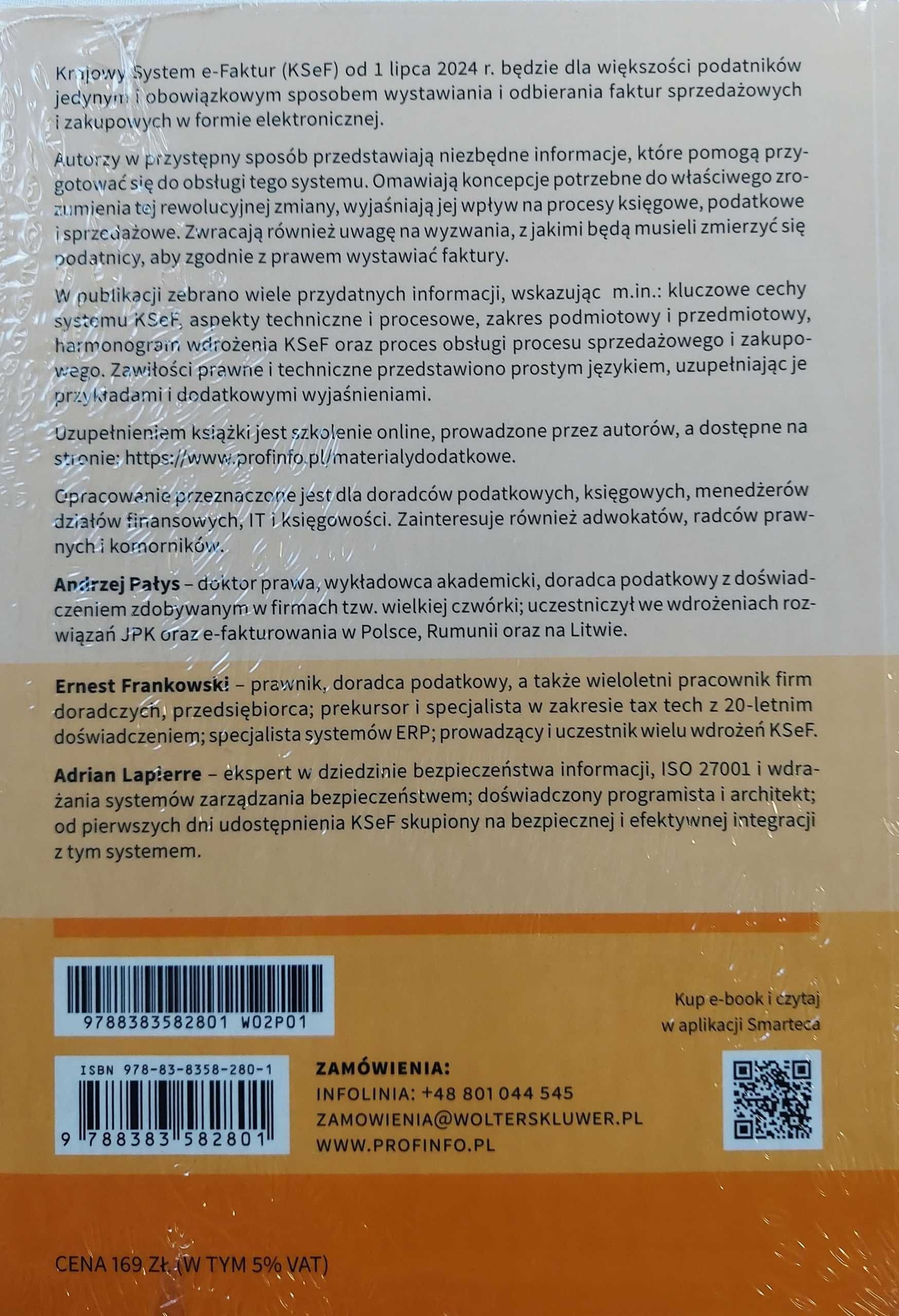 KRAJOWY SYSTEM E-FAKTUR (KSEF) Poradnik podatnika - Pałys, Frankowski