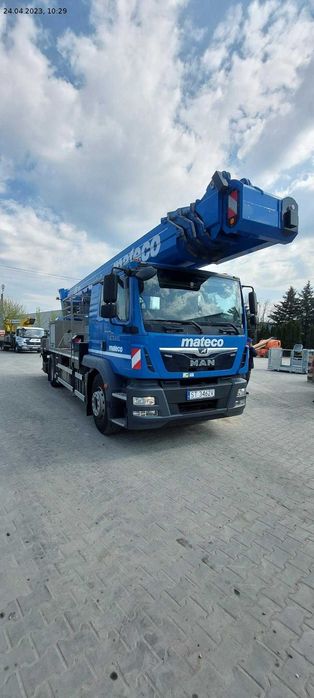 Wynajem, Podnośnik koszowy, Zwyżka, 48m, Ruthmann, Łódź, Warszawa