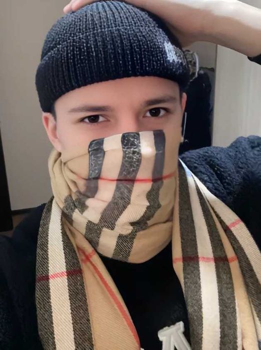 Шарф Burberru бежевый  Шарф барберрі