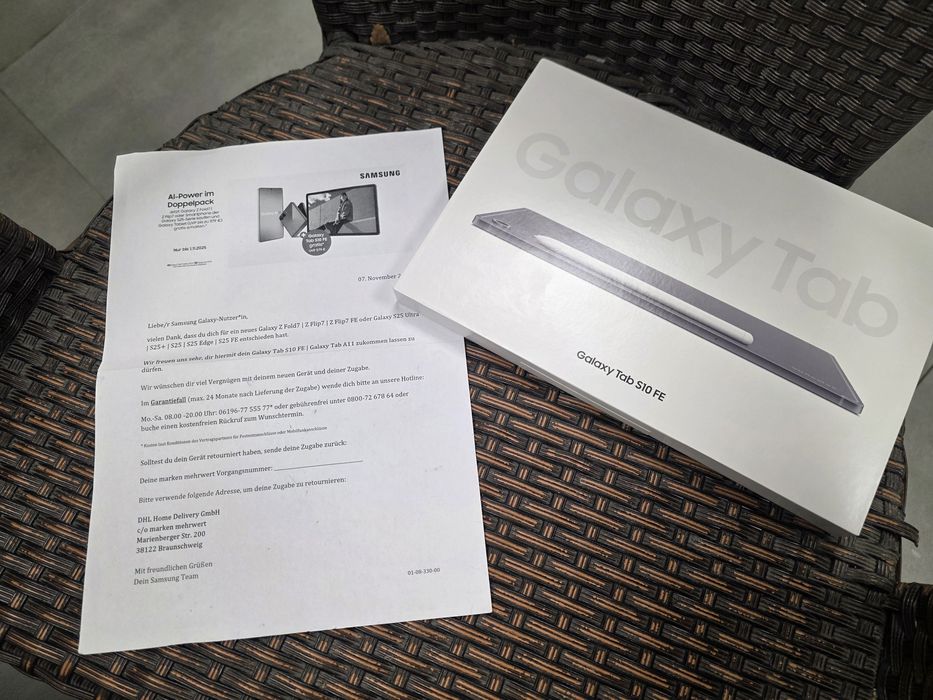 Samsung Galaxy Tab S10 FE, 8+128 GB, Nowe, Nie Rozpakowano, 2 Lat GW