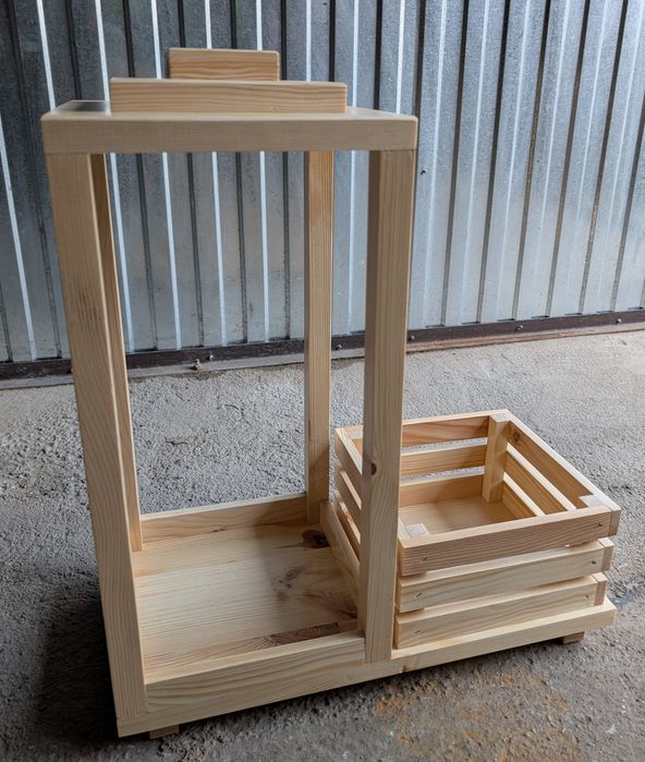 Lampion z doniczką Duży lakierowany 56 cm.