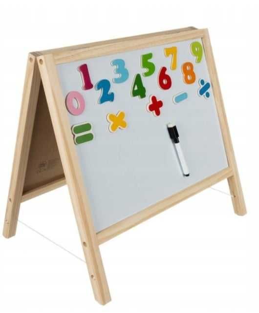 Tablica kredowa magnetyczna 40x40 cm dla dzieci nauka zabawa kreatywna